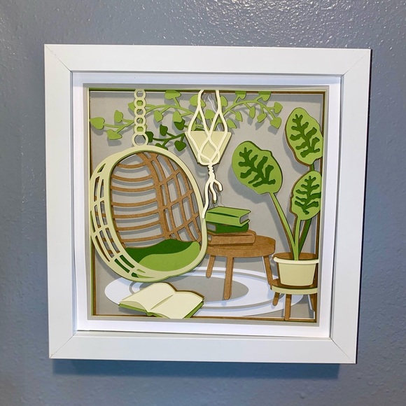 3D Boho Reading Shadowbox - Picture 7 of 9